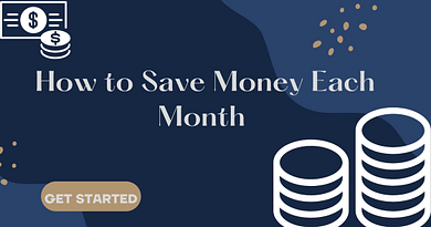 how to save money each month