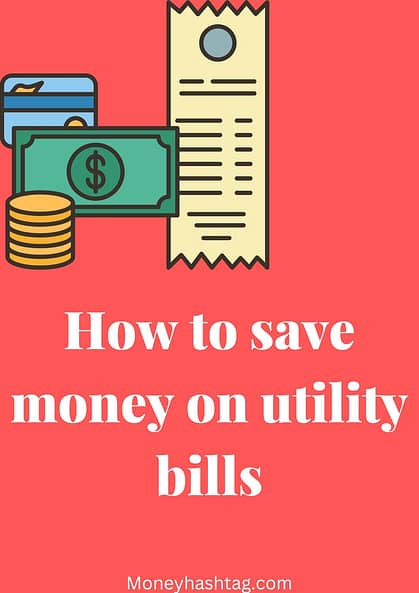 poster for how to save money on utility bills