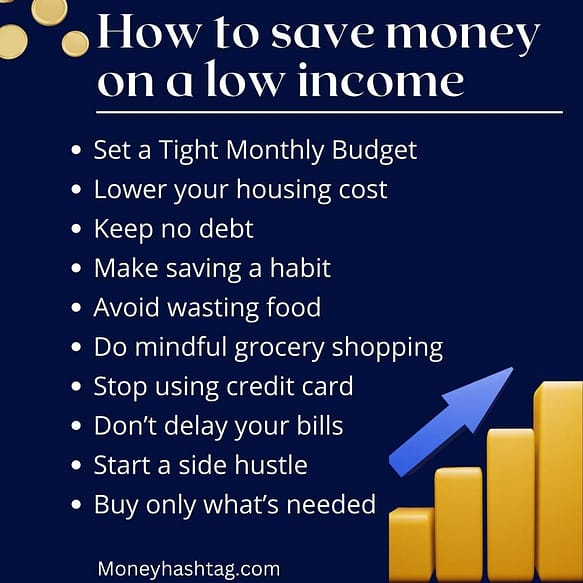 How to save money on a low income