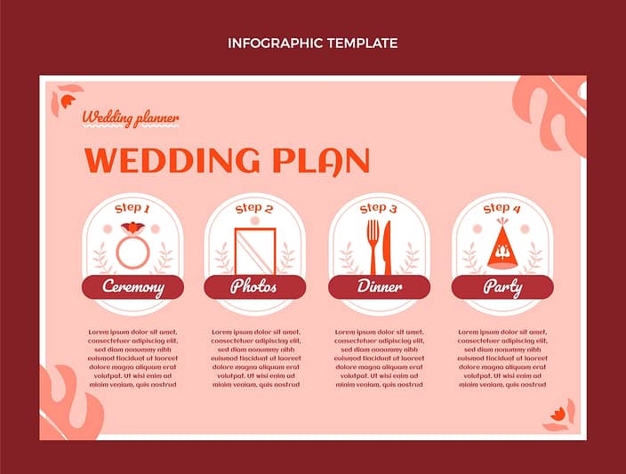 Infographic for wedding plan