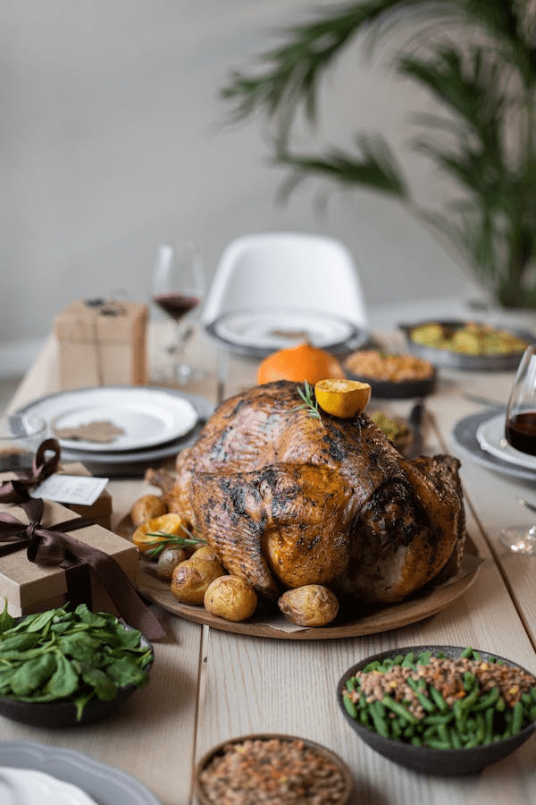 Turkey on the table